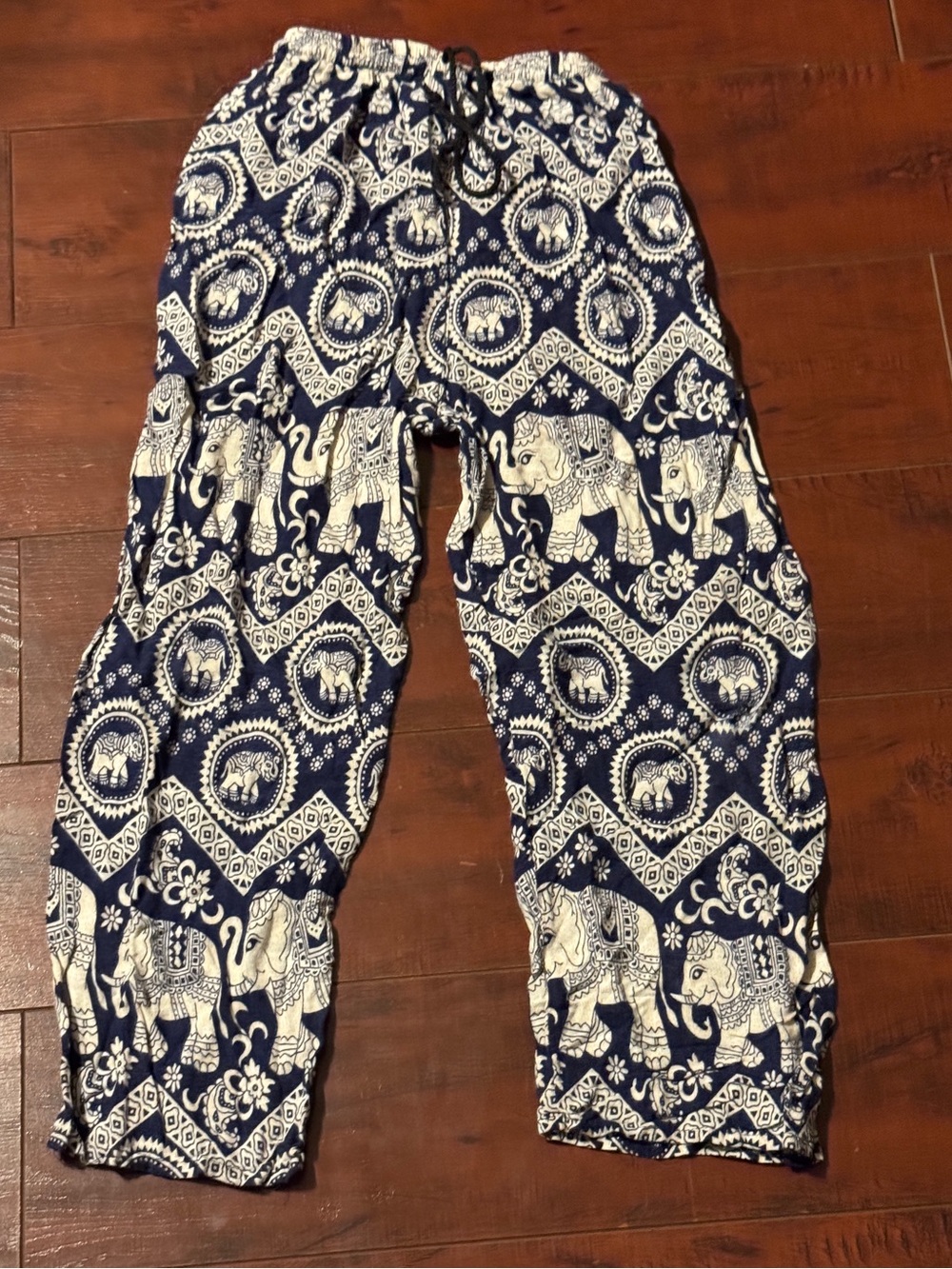 5 Boho Elephant Print Kids’ Pants - Multi Color Set (Mixed Sizes XS, S) - Picture 4 of 6